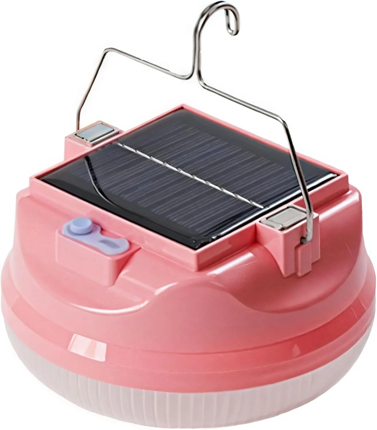 Solar-Powered Camping Lamp with 6000Mah Rechargeable Battery, Abs Material, Touch-Control Led Bulb