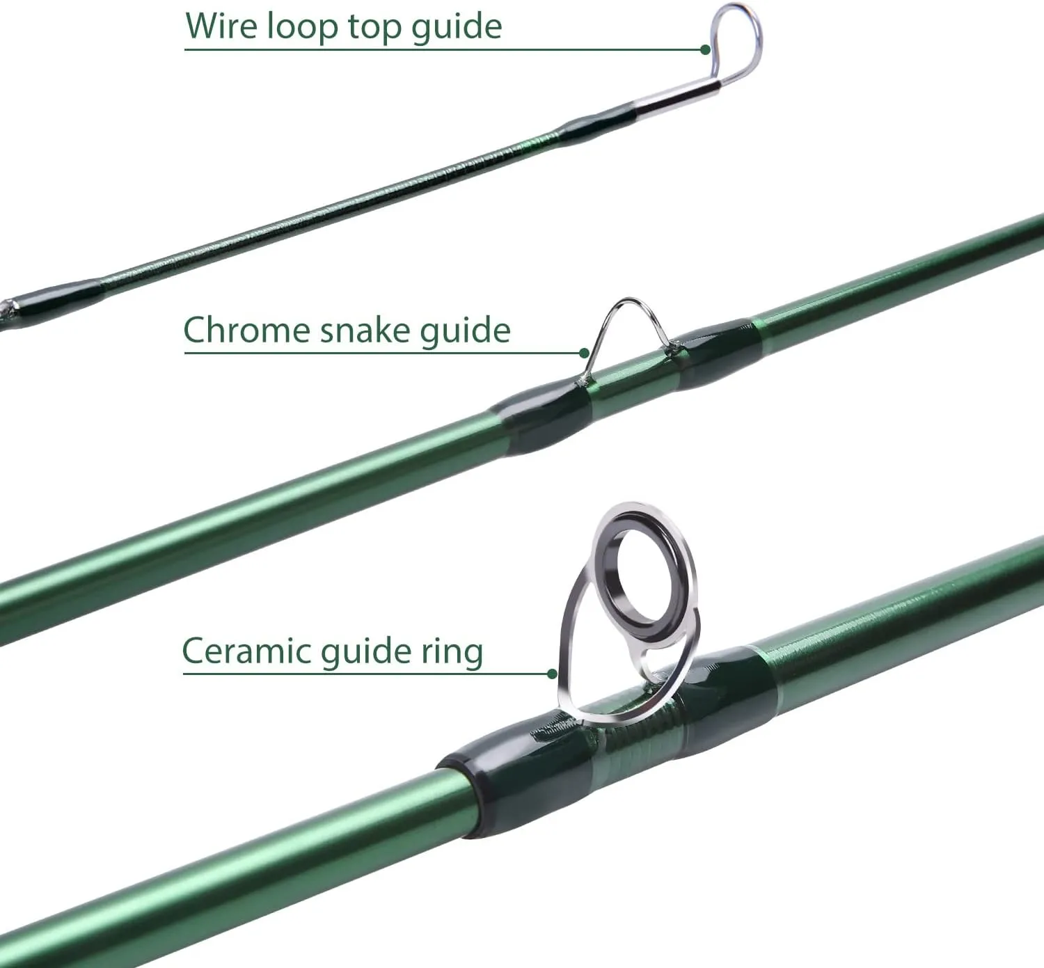 Sougayilang Fly Fishing Rod 4-Piece 9-Feet Lightweight Ultra Portable Fly Fishing Pole for Trout Salmon Sunfish Outfit Travel Fishing