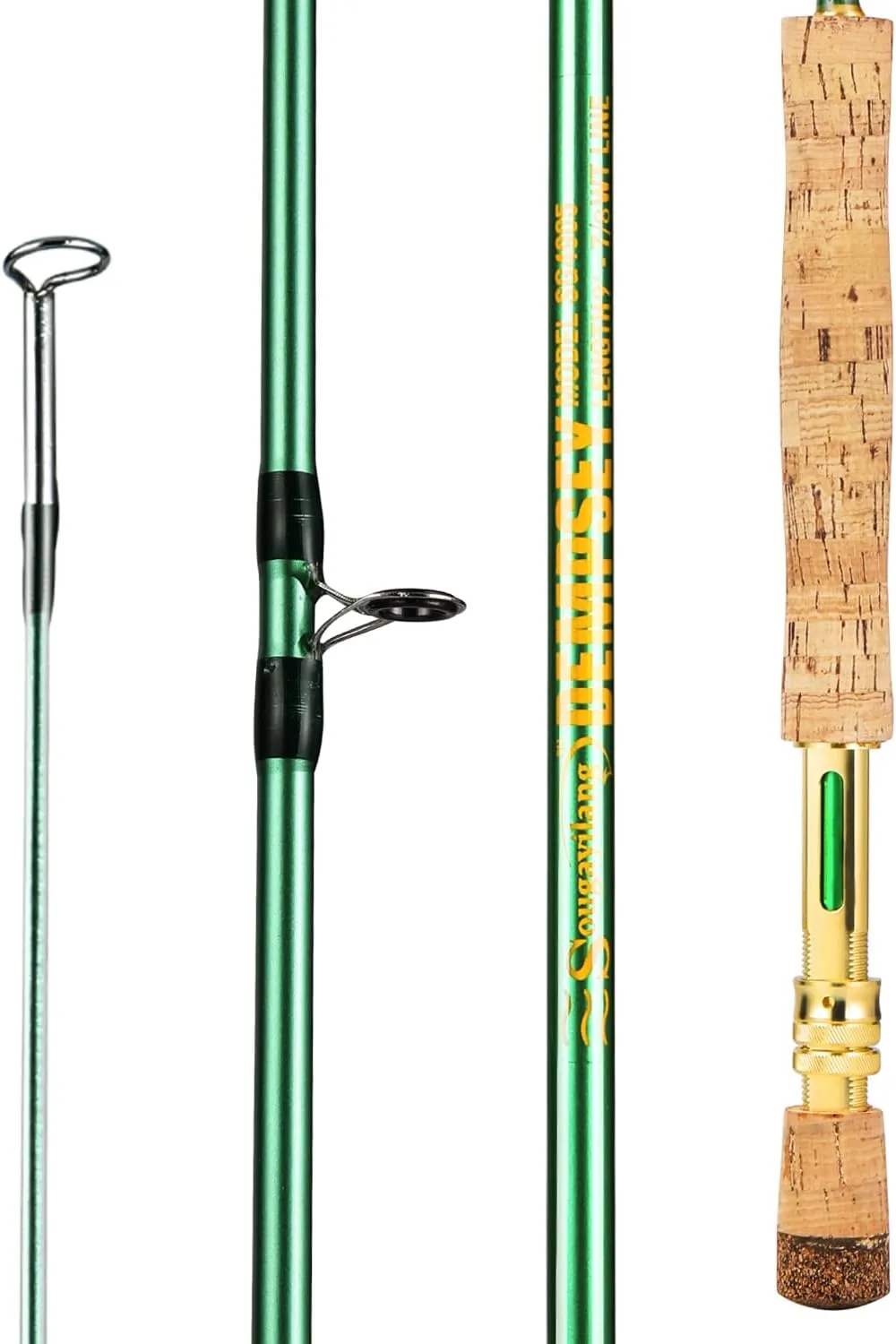 Sougayilang Fly Fishing Rod 4-Piece 9-Feet Lightweight Ultra Portable Fly Fishing Pole for Trout Salmon Sunfish Outfit Travel Fishing