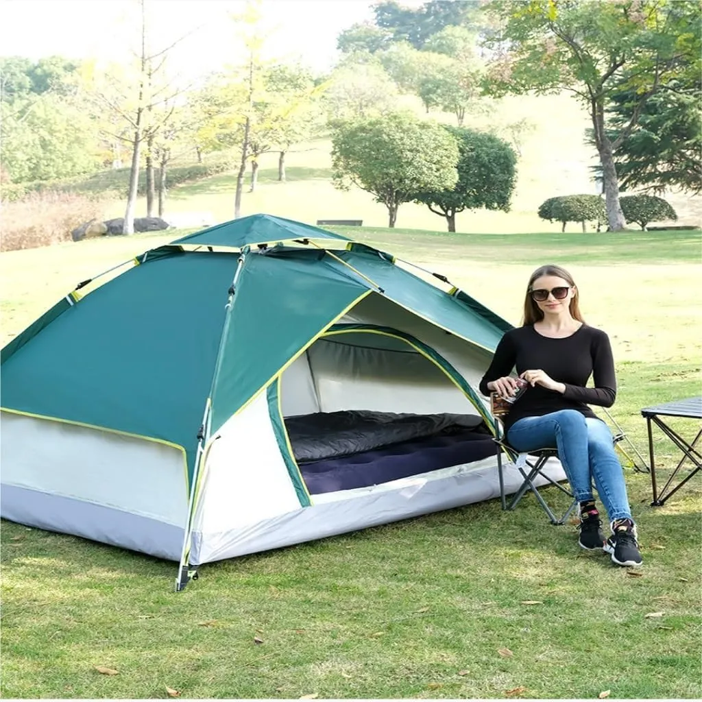 Spacious and Lightweight Fully Automatic Tent Outdoor Thickened Rainproof Double-Layer Tent Camping Sunproof and Stormproof Tent Outdoor Tent