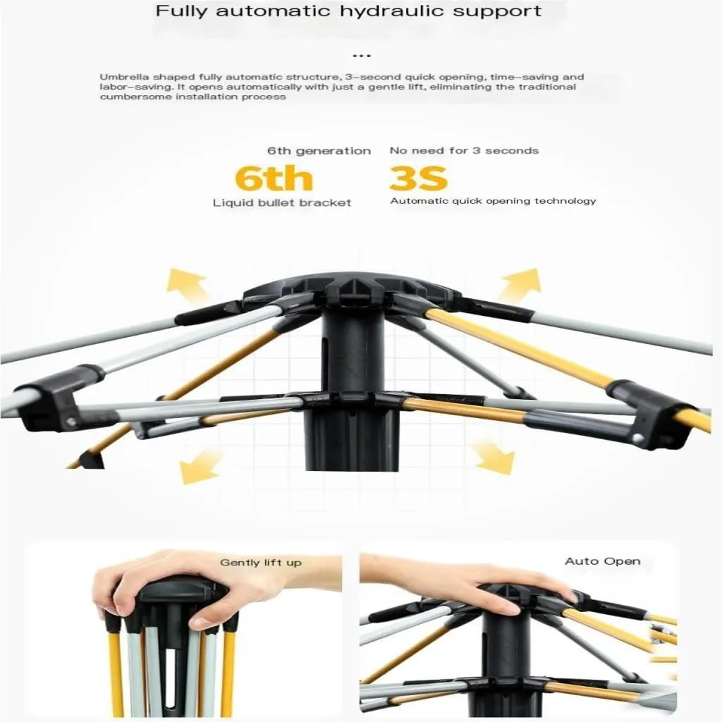Spacious and Lightweight Fully Automatic Tent Outdoor Thickened Rainproof Double-Layer Tent Camping Sunproof and Stormproof Tent Outdoor Tent