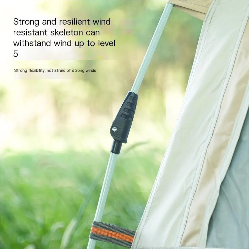 Spacious and Lightweight Outdoor Portable Mosquito-Proof Camping Tent Fully Automatic Thickened Foldable 5-8 Person Hexagonal Tent Outdoor Tent