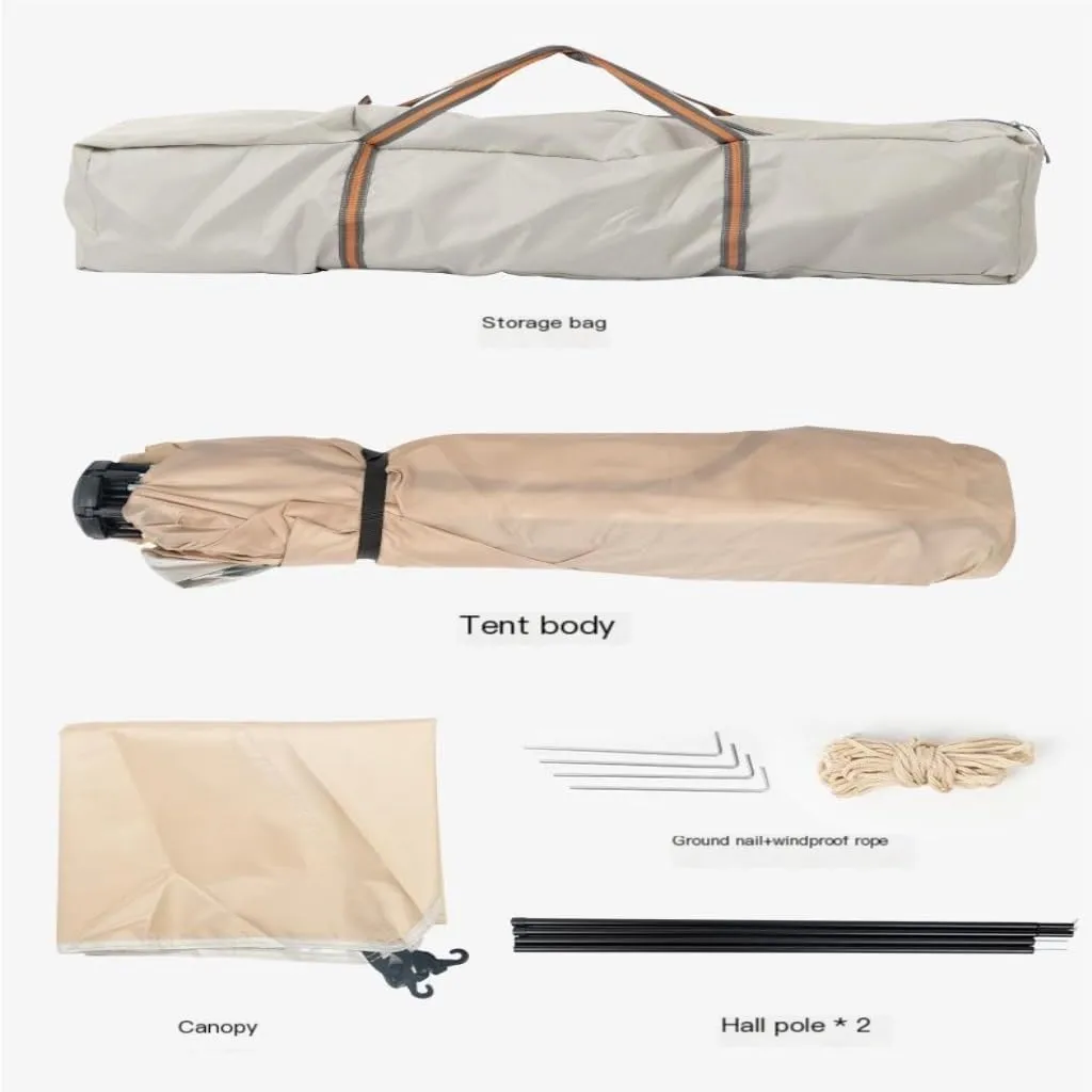 Spacious and Lightweight Outdoor Portable Mosquito-Proof Camping Tent Fully Automatic Thickened Foldable 5-8 Person Hexagonal Tent Outdoor Tent
