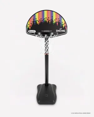 Spalding X Crayola 24" Molded Eco-Composite Telescoping Youth Portable Hoop