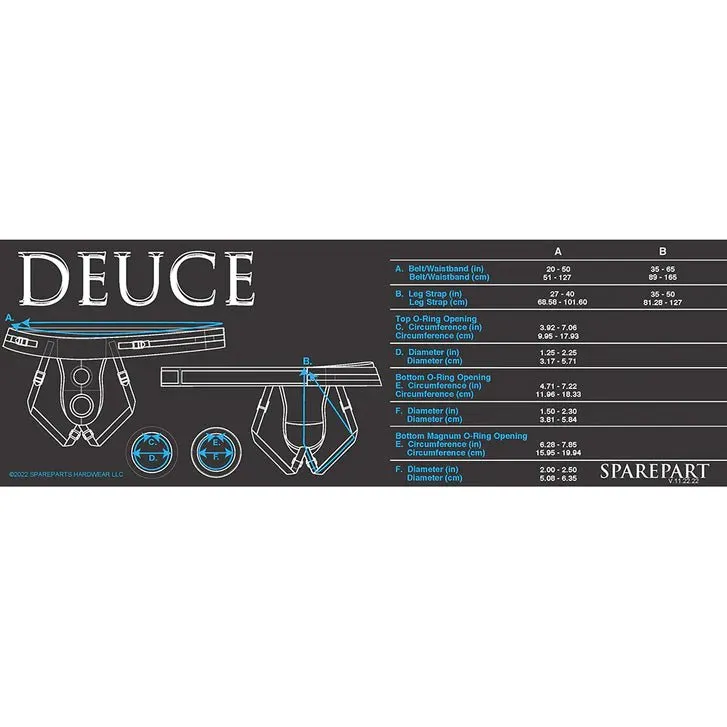SpareParts Deuce Male Double Hole Strap On Harness