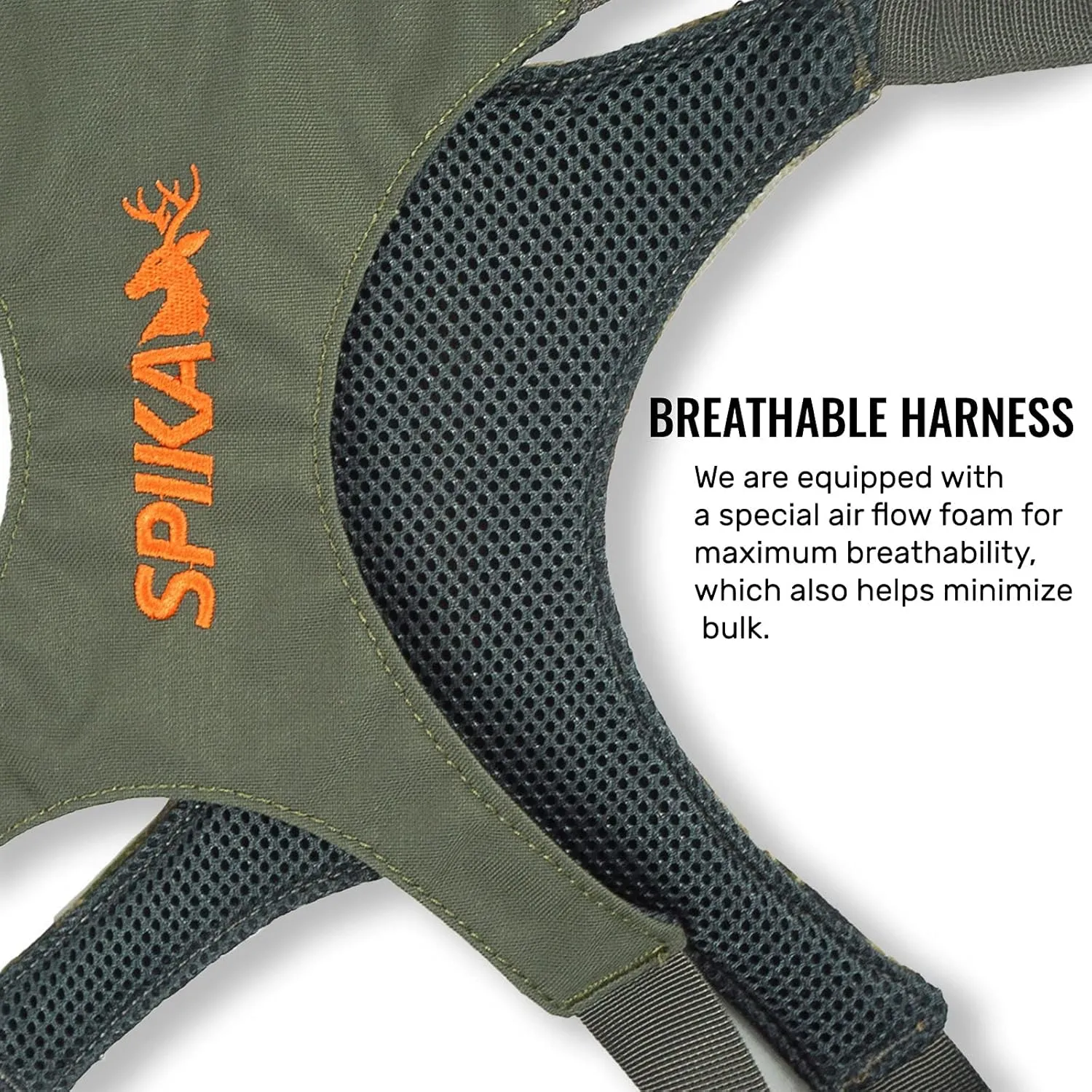 SPIKA Binocular Harness Chest Pack, Bino Case with Rangefinder Waterproof Pouch for Hunting