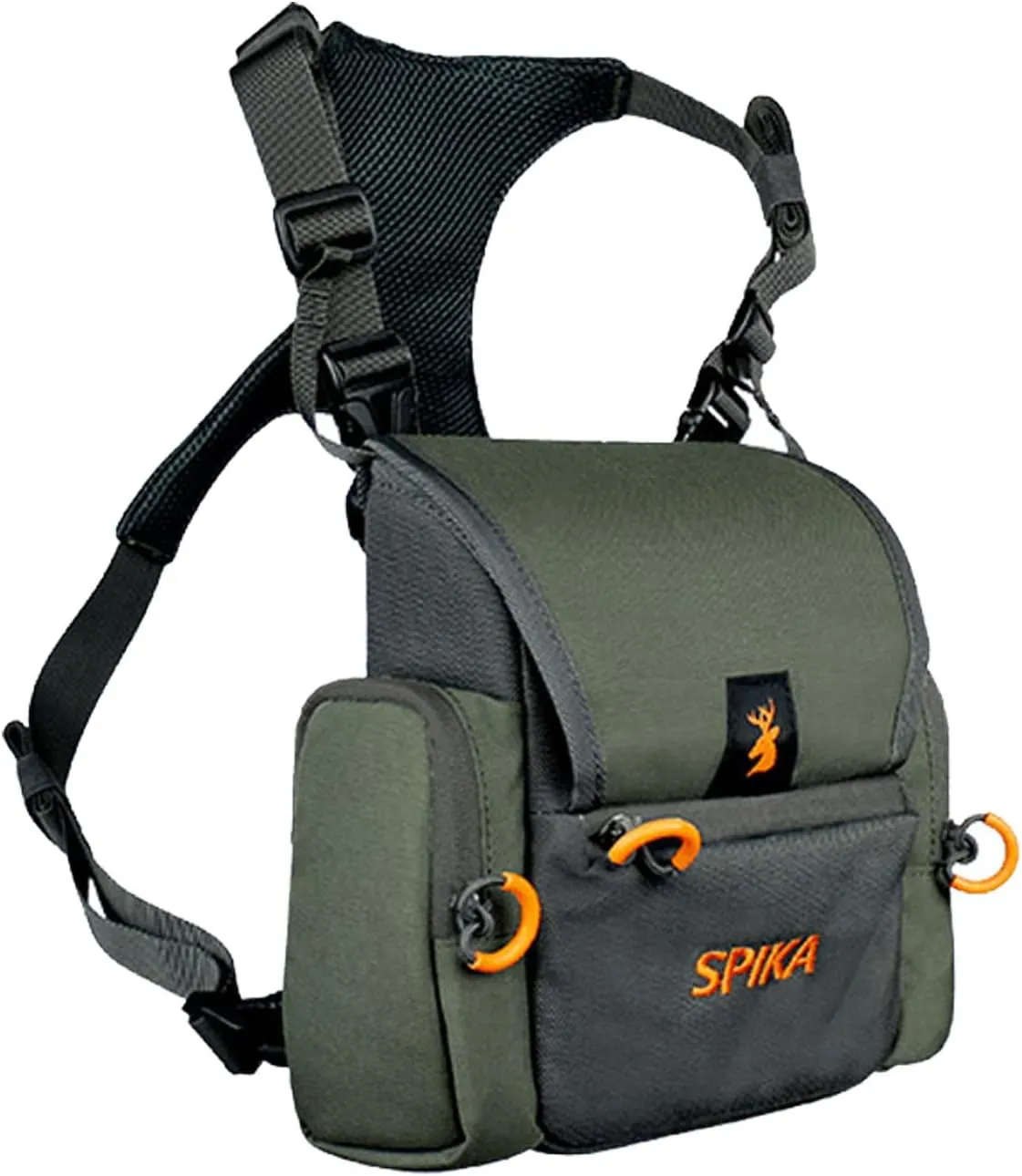 SPIKA Binocular Harness Chest Pack, Bino Case with Rangefinder Waterproof Pouch for Hunting