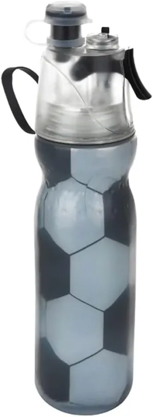 Sport Insulated Water Bottle - BPA-Free, Spray Cooling Bottle - Help You Cool Down Quickly & Quench Thirst, Sport & Bike Squeeze Bottle for Gym Cycling Running Climbing Hiking (Football)