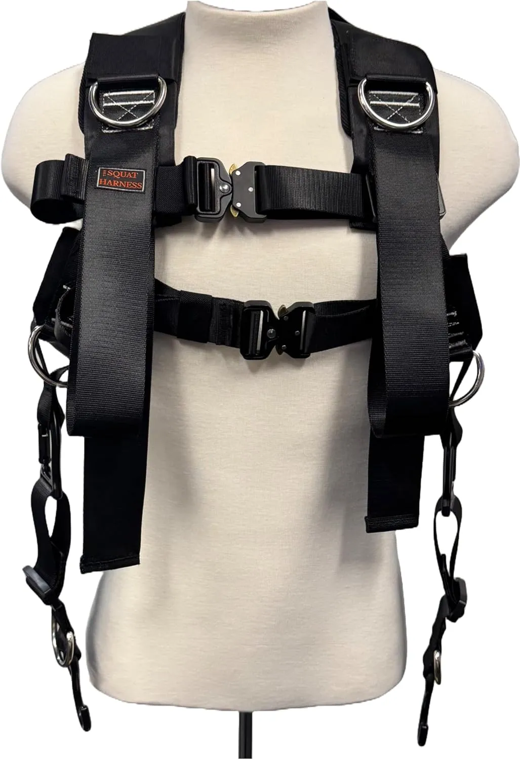 Squat Harness V4 2025 Version Professional Weight Training Support vest, Adjustable Heavy-Duty Straps, Black