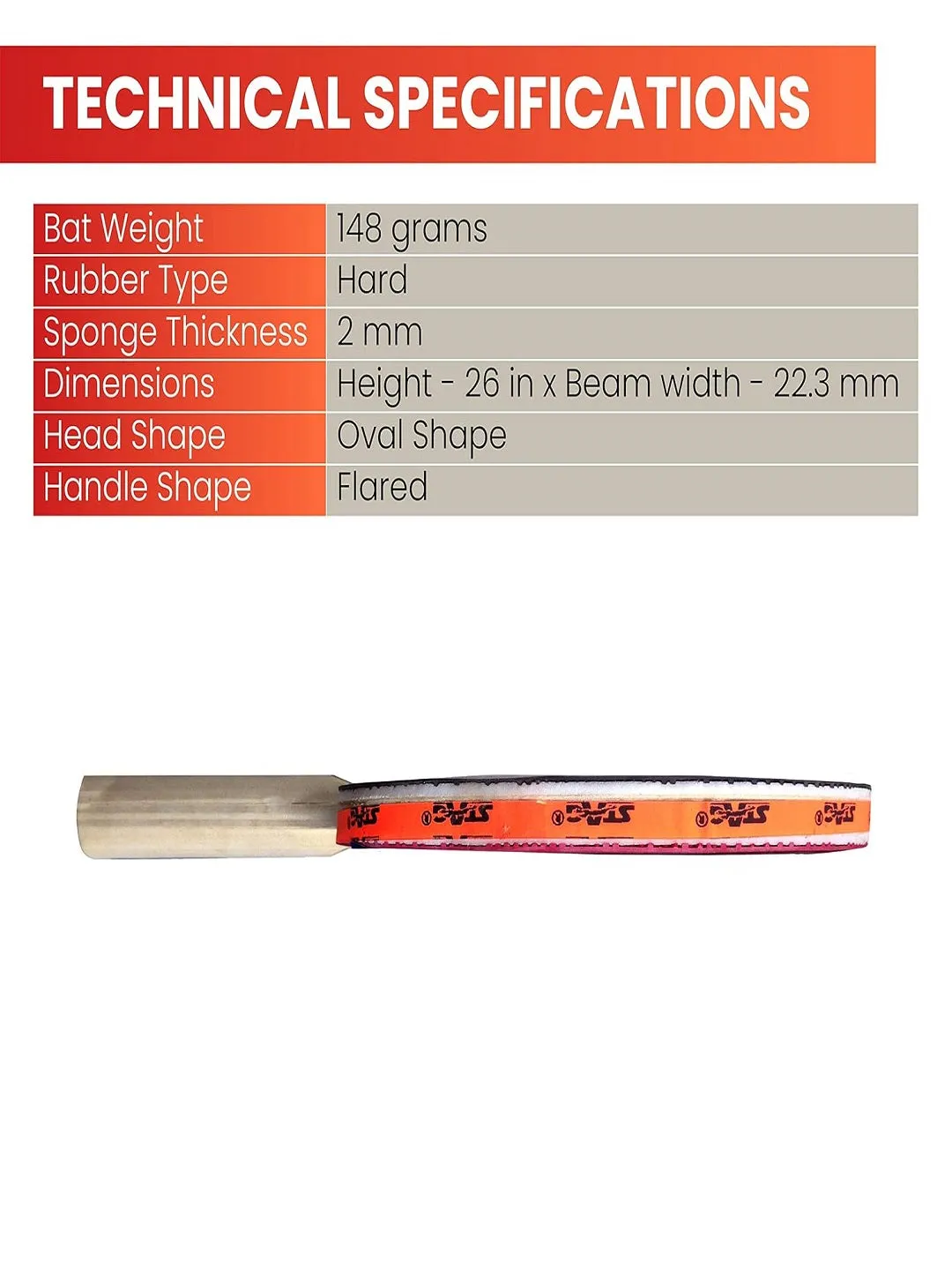 STAG Global 2 Star Table Tennis Racket Set with 3 Balls with Cover