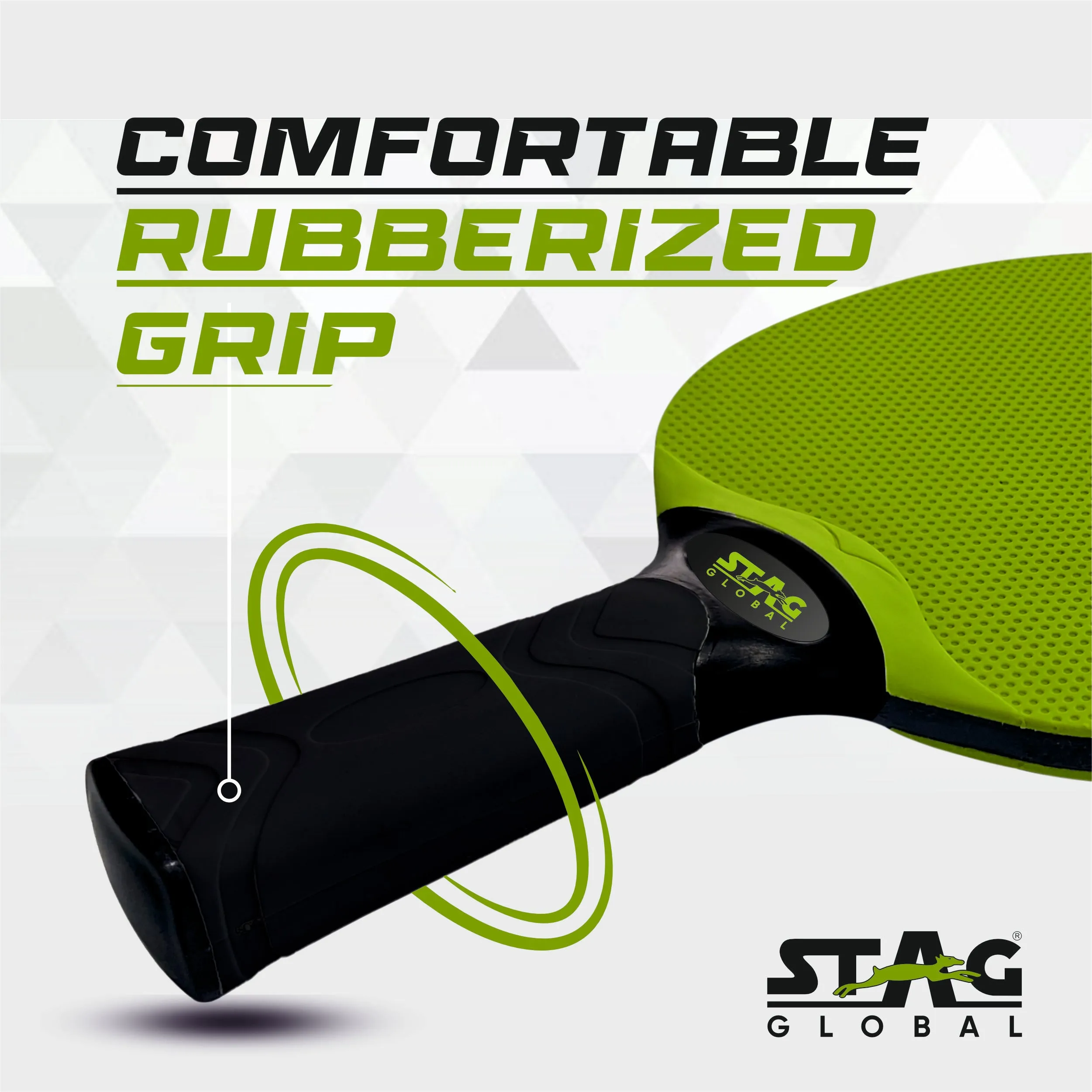 Stag Global Dura Blade Table Tennis Racket (Orange/Black) (Green/Black) (2025 Model)