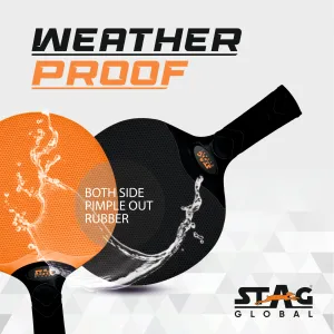 Stag Global Dura Blade Table Tennis Racket (Orange/Black) (Green/Black) (2025 Model)