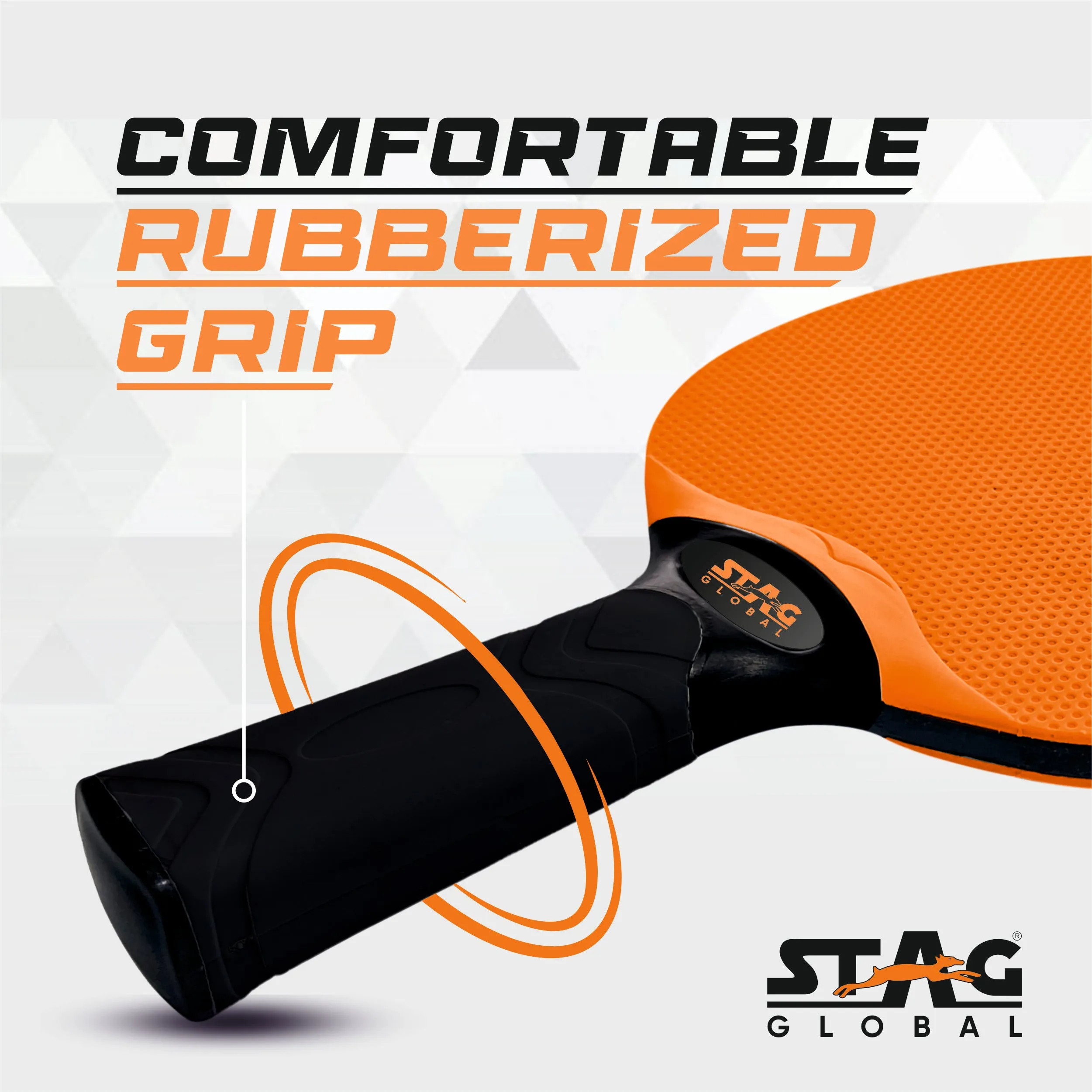 Stag Global Dura Blade Table Tennis Racket (Orange/Black) (Green/Black) (2025 Model)