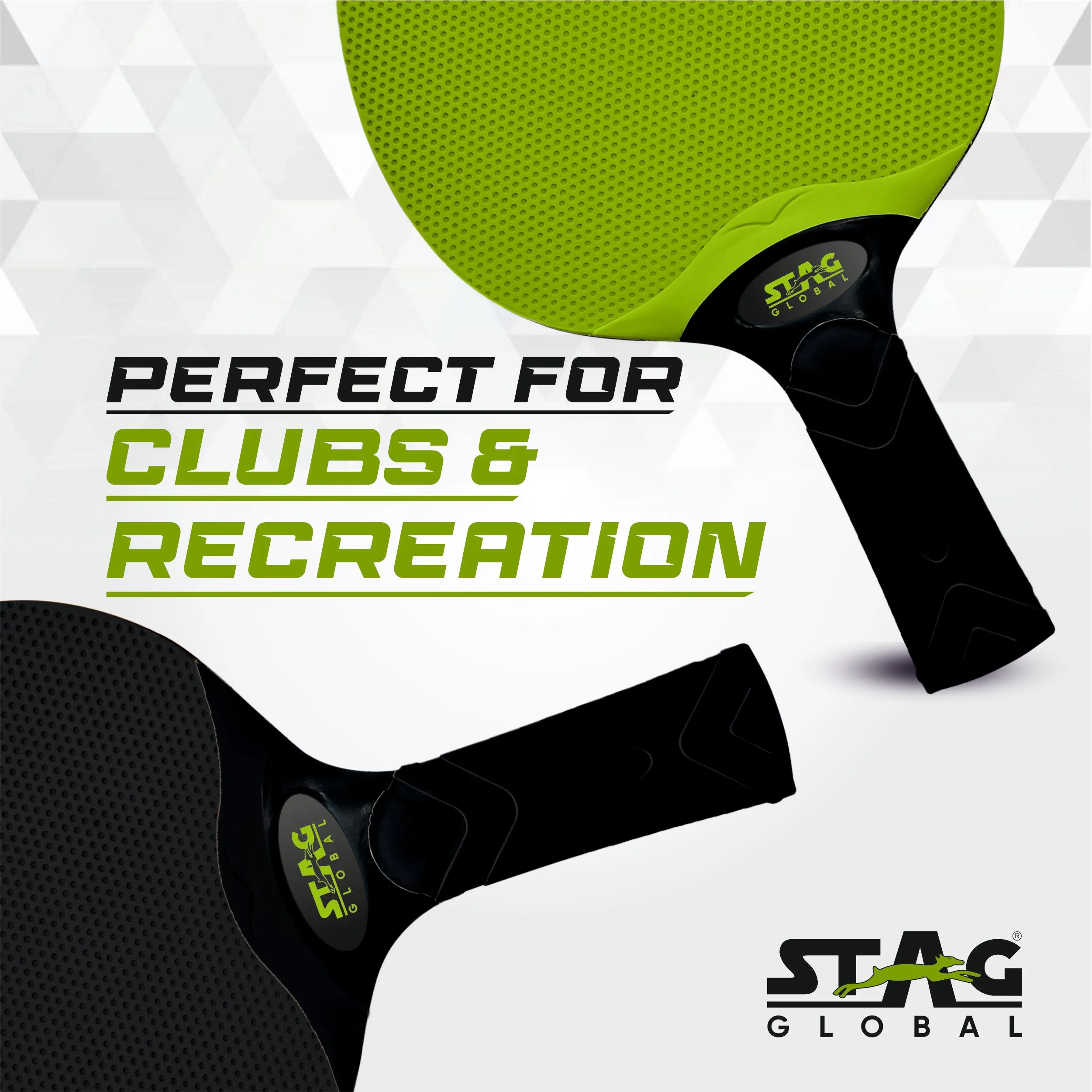 Stag Global Dura Blade Table Tennis Racket (Orange/Black) (Green/Black) (2025 Model)