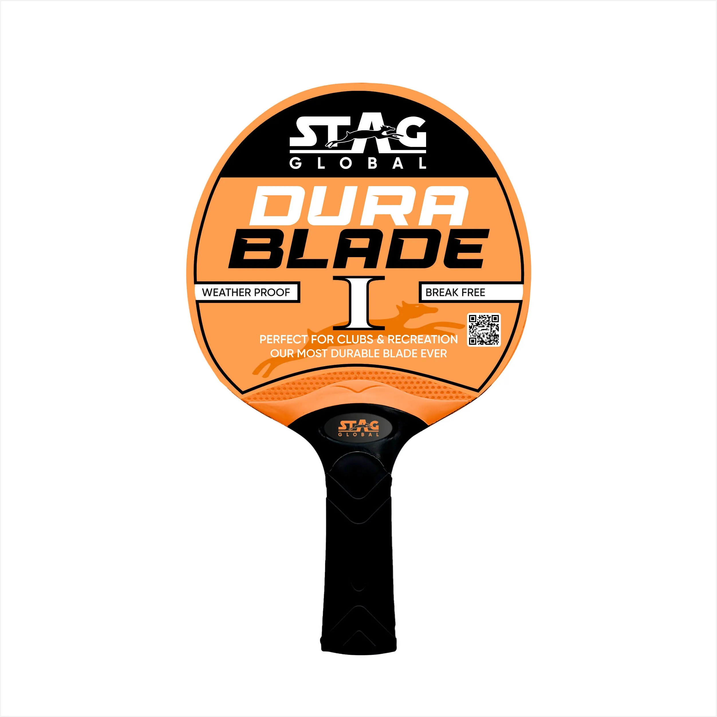 Stag Global Dura Blade Table Tennis Racket (Orange/Black) (Green/Black) (2025 Model)