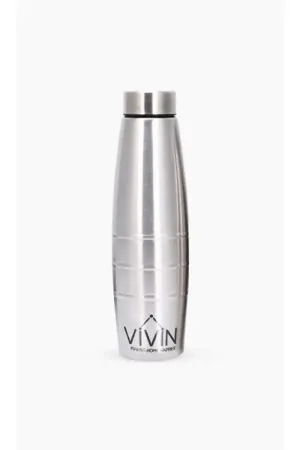 Stainless Steel Water Bottle - (1000 ml, Silver)