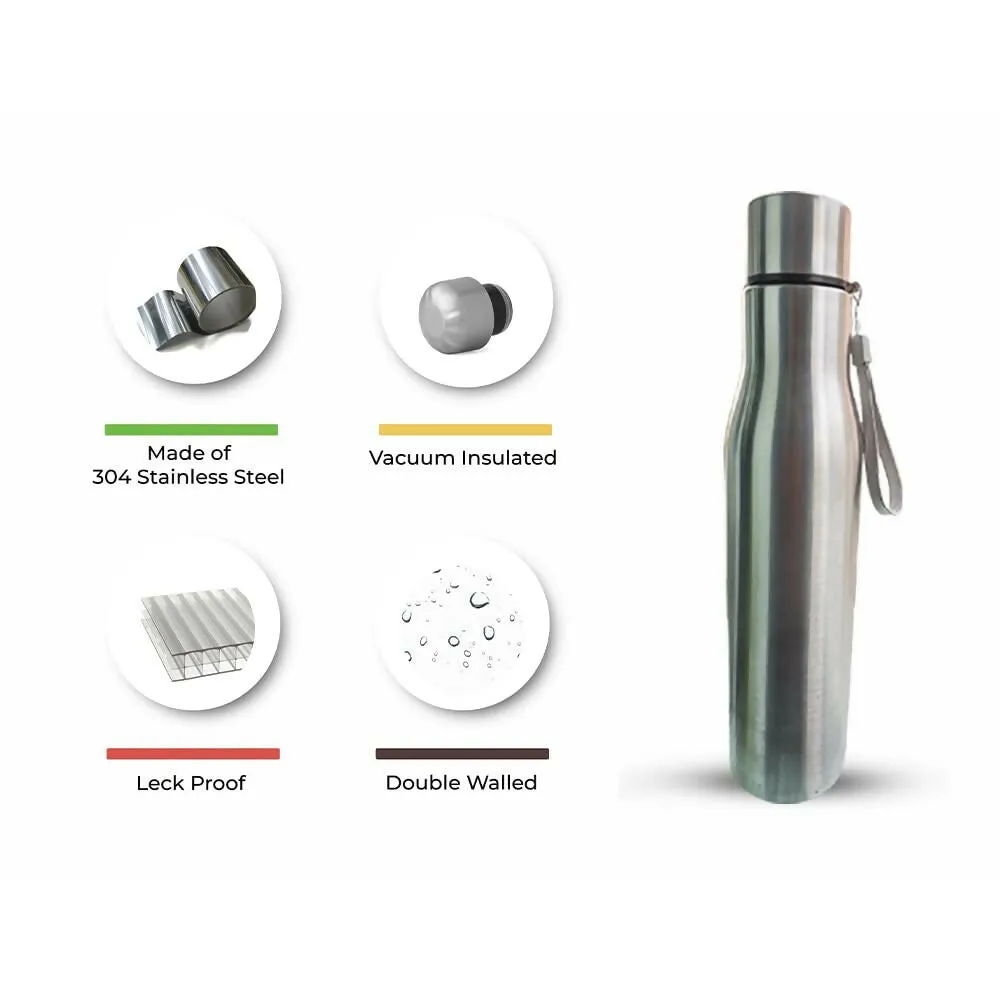 Stainless Steel Water Bottle - Cylinder (1Ltr)