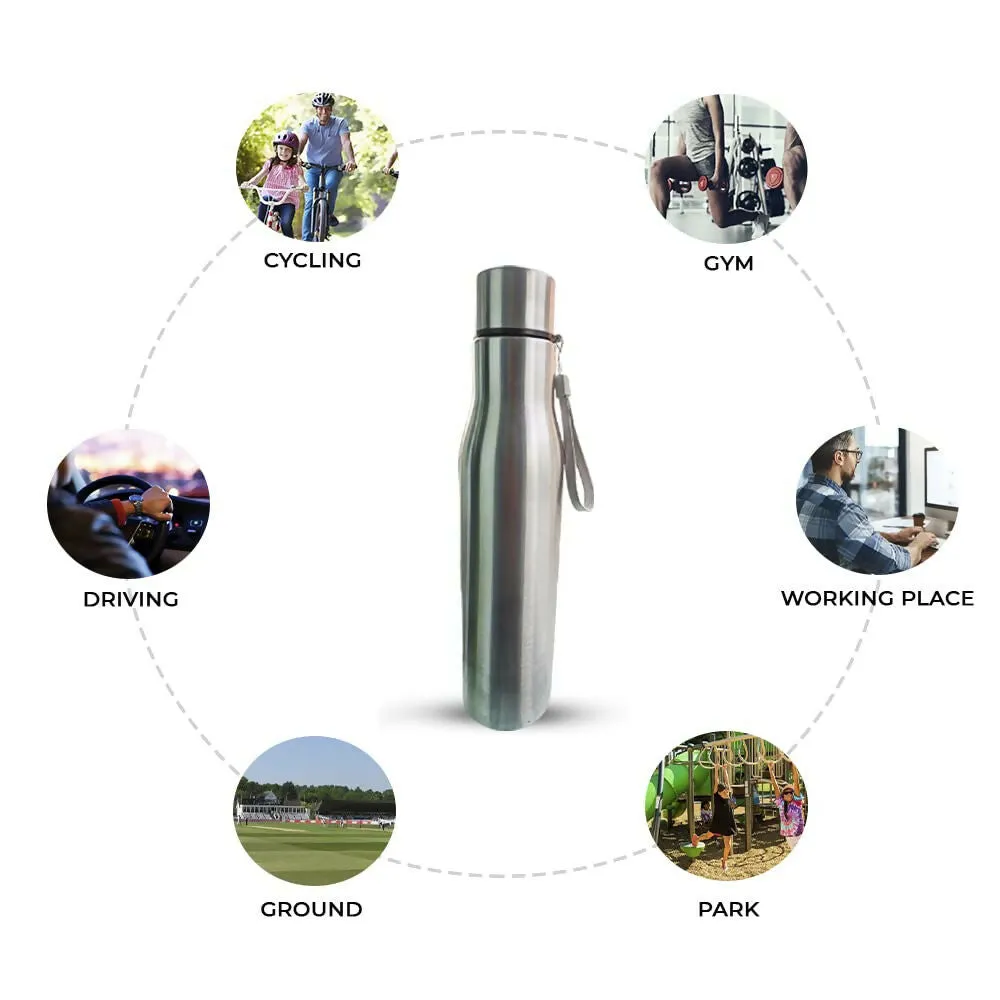Stainless Steel Water Bottle - Cylinder (1Ltr)
