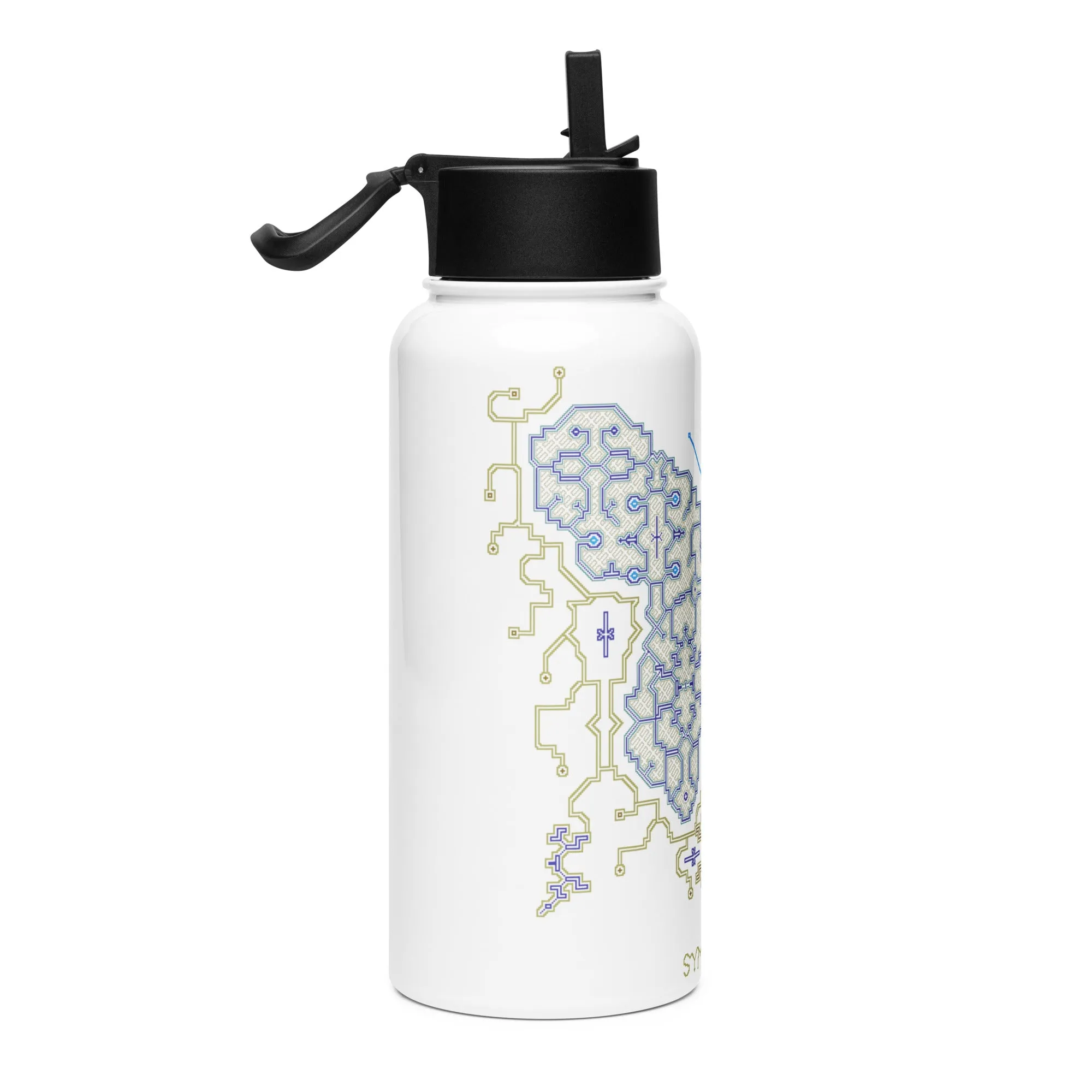 Stainless steel water bottle - Shipibo Butterfly