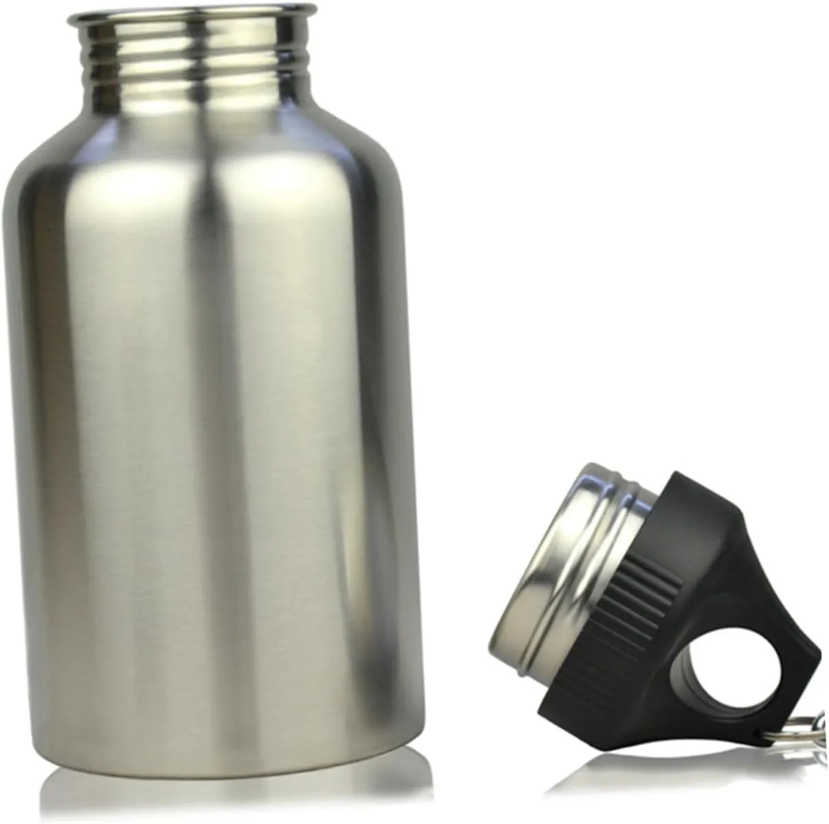 Stainless Water Bottle 2000ml Insulated Jug Portable Kettle Handle for Outdoor Use