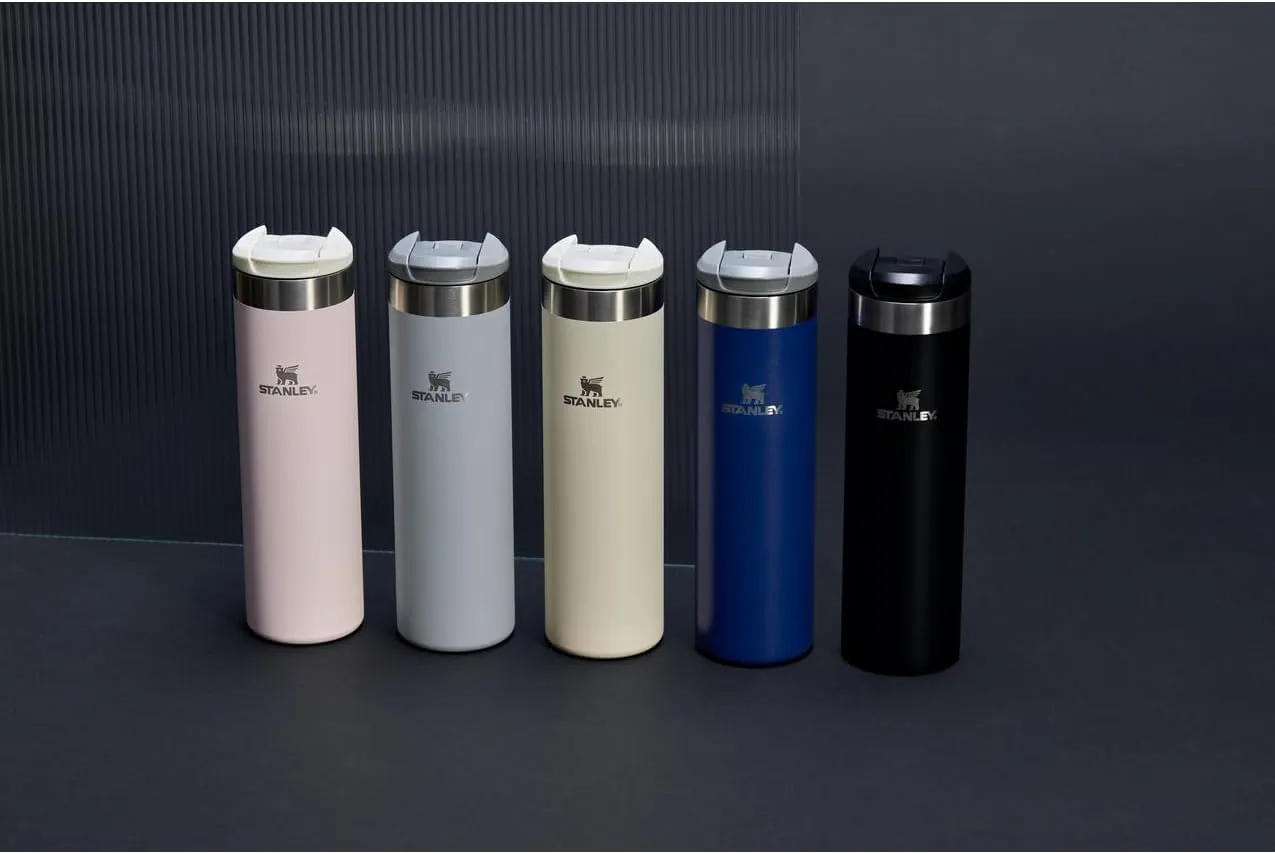Stanley AeroLight Transit Bottle 20 oz | Locking Drink Through Lid | Leak Resistant Water Bottle or Coffee Travel Mug | Lightweight Insulated Stainless Steel | BPA-Free | Shale