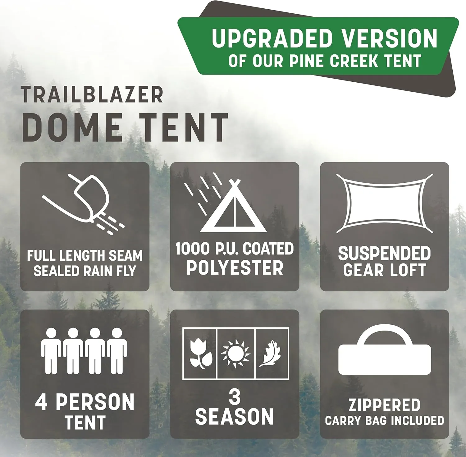Stansport 4 Person Camping Tent