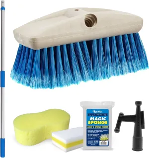 STAR BRITE Boaters Combo Set - Boat Brush, Boat Hook, Telescoping Handle, Boat Scuff Eraser 2 Pack & Giant Sponge