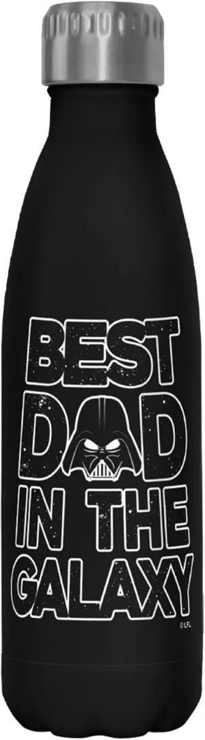 Star Wars Father's Day Best Dad Darth Vader Helmet Stainless Steel Water Bottle
