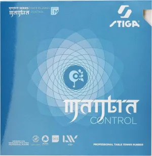 Stiga Mantra Control Table Tennis Rubber | Medium Hard Professional Table Tennis Sheet for Maximum Speed & Control - Made in Japan
