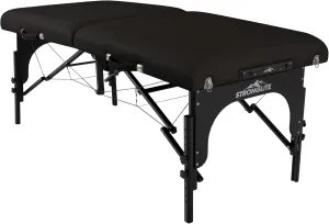 STRONGLITE Premier Portable Massage Table - Highest-Strength, 3" Deluxe Foam System, Incl. Flex-Rest Headrest & Memory Foam Pillow (31" x 73")
