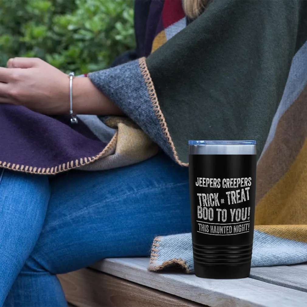 Style In Print Stainless-Steel Engraved Travel Mug Tumbler Jepers Creepers Insulated Thermal Coffee Cup Coral 30 Oz, ETUMB_KHAL045_CO30