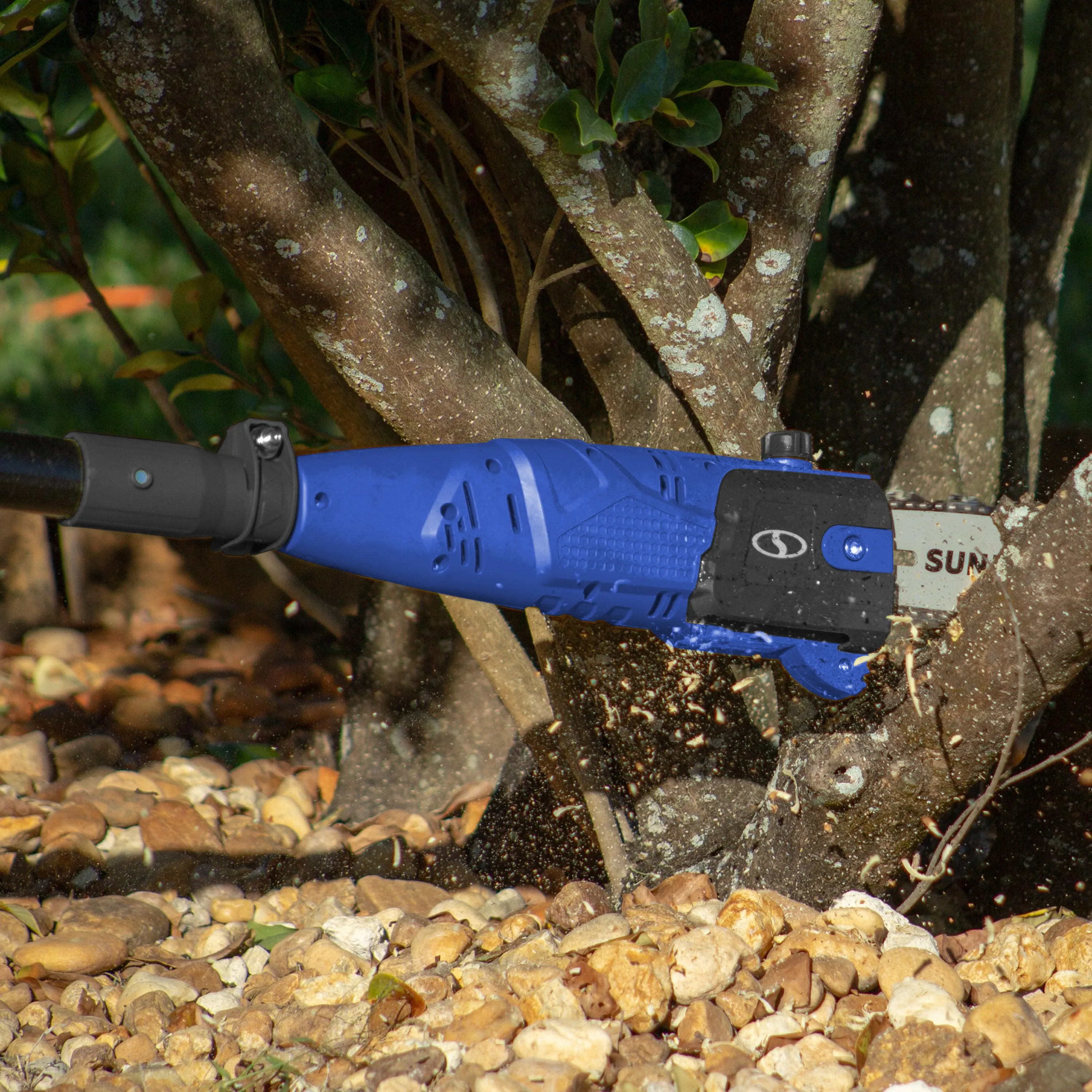 Sun Joe SWJ804E-SJB Telescoping Electric Pole Saw | 8-Inch (Blue)