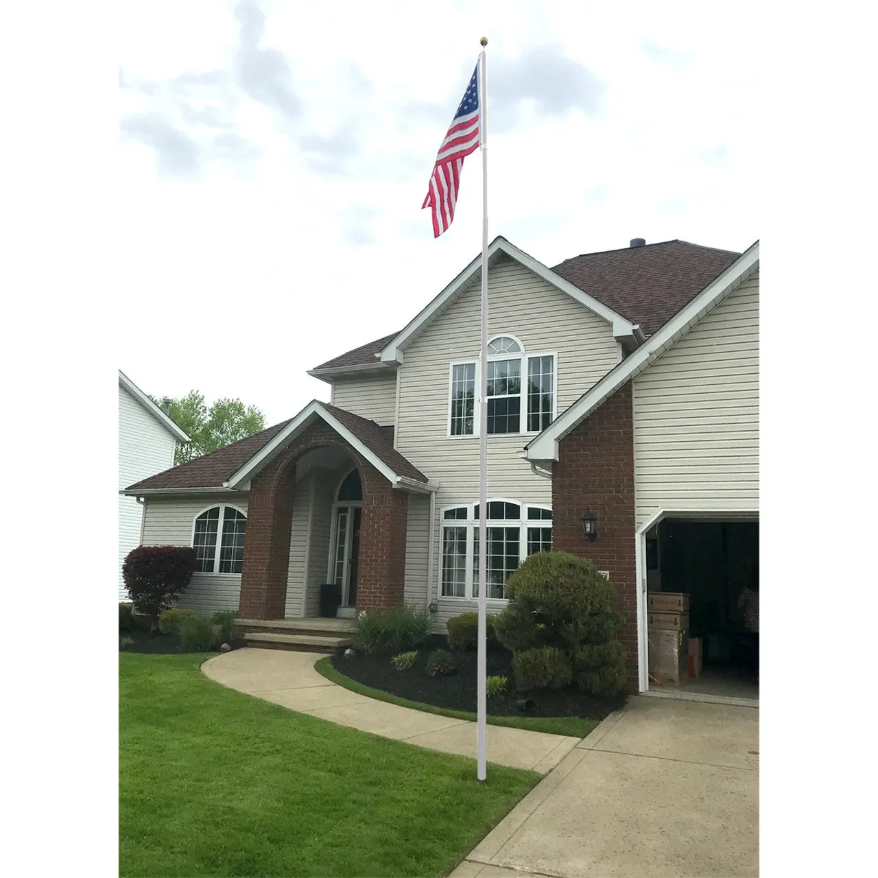 Super Tough Telescoping 17ft or 21ft Flagpole - US Made