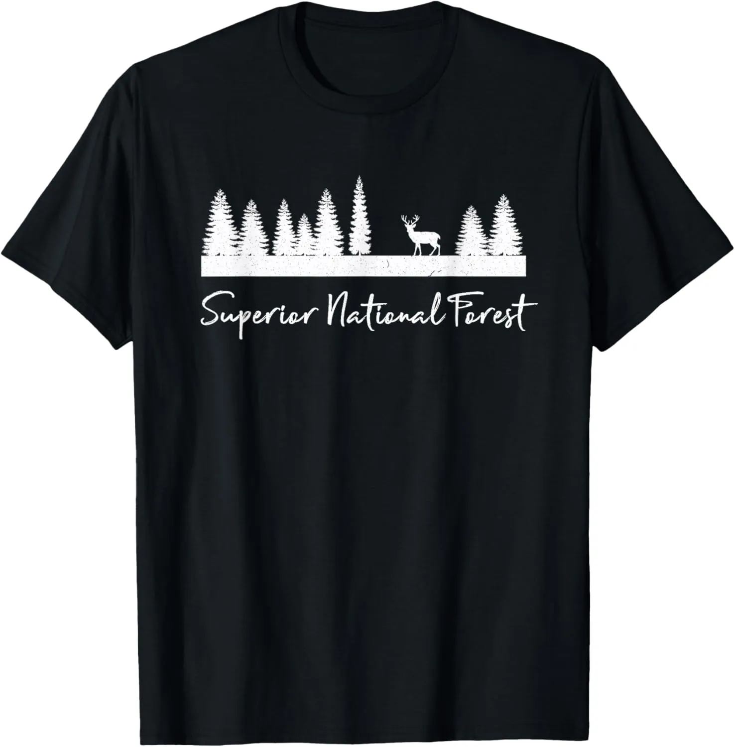 Superior National Forest Camp Campground Deer Camping Hiking T-Shirt