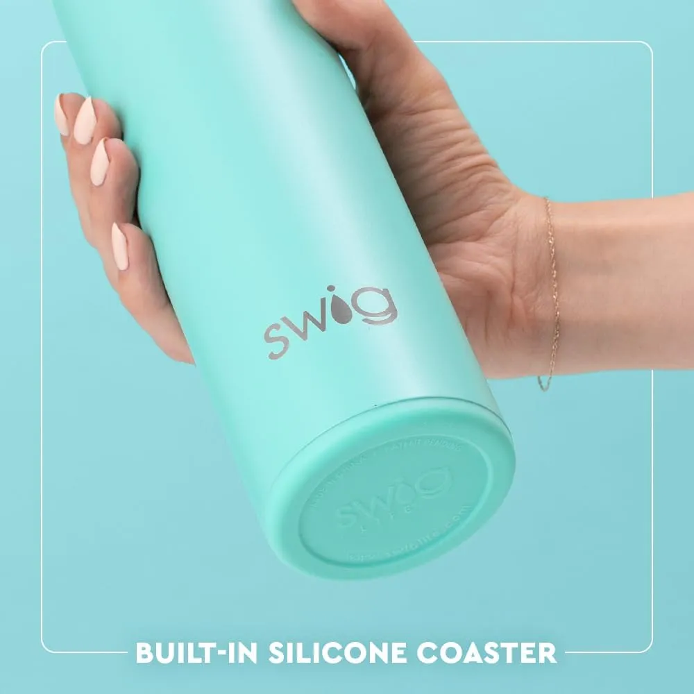 Swig Life 20oz Insulated Water Bottle, Travel Water Bottle with Straw and Lid, Cup Holder Friendly, Stainless Steel (Hayride)