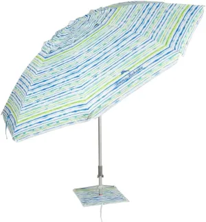 T0MMY BAHAMA 8 ft Beach Umbrella with wind vent and sand anchor