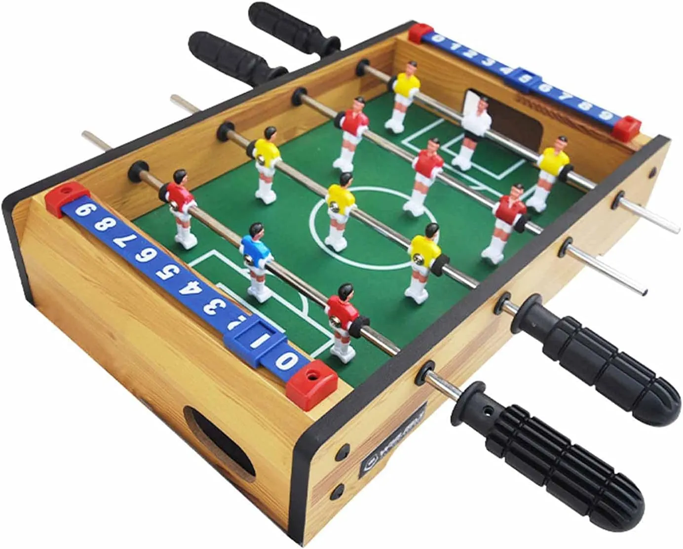 Table Football Children Table Football, Portable Mini Wooden Soccer Table Game, Arcade Table Soccer for Family and Gaming Room