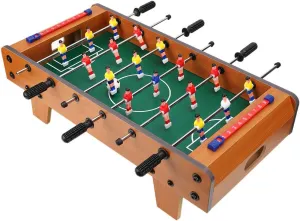 Table Soccer Game for Kids, Portable Educational Table Top Foosball Game with Ball and Score Keeper, Mini Foosball Table for Adults and Kids, 360 Degree Rotation, Easy to Store