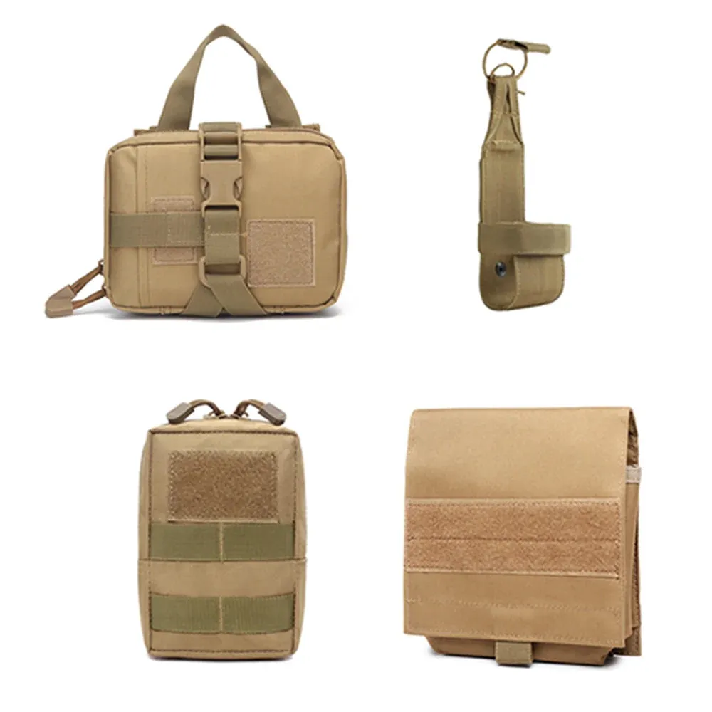 Tactical Dog Harness MOLLE Bags
