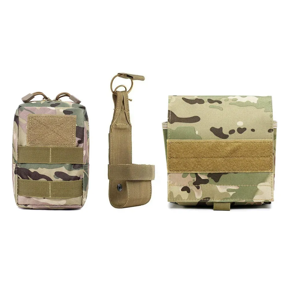 Tactical Dog Harness MOLLE Bags