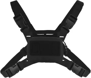 Tactical Folding Plate Navigation Set, Phone Chest Mount with Chest Vest Rig Bag Pack Molle Foldable Navigation Universal Phone Holder Board