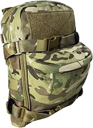 Tactical MOLLE Hydration Pack for 2L Hydration Water Bladder 500D Lightweight Nylon Hydration Pack for Hiking Running Biking and Climbing