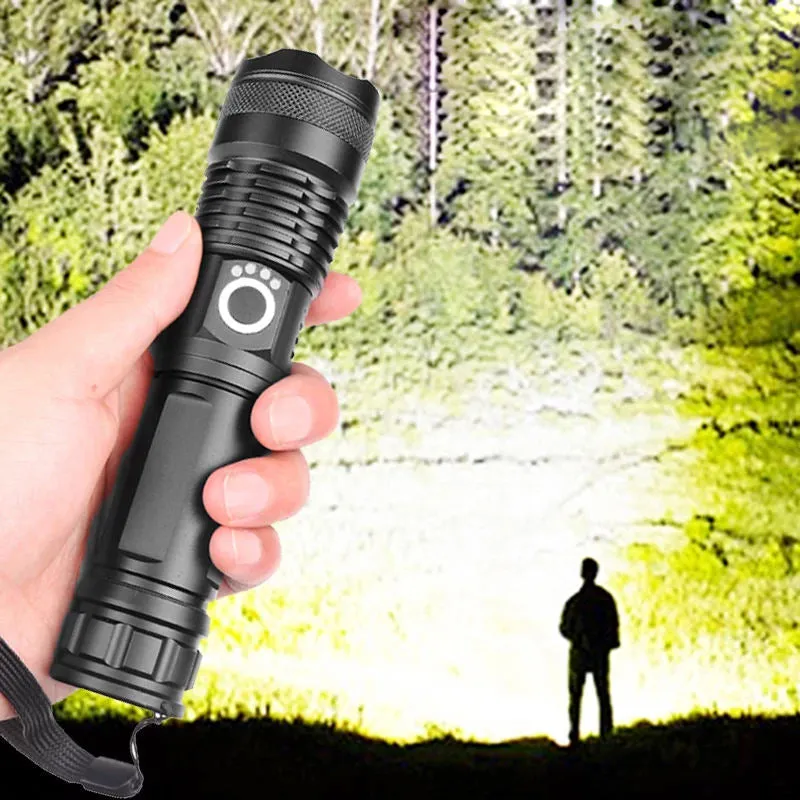 Tactical Telescoping Rechargeable Flashlight