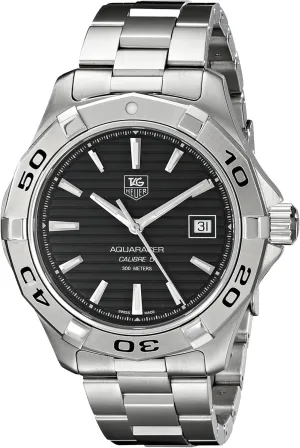 TAG Heuer Men's WAP2010.BA0830 Aquaracer Calibre 5 Automatic Black Dial Watch
