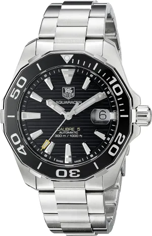 TAG Heuer Men's WAY211A.BA0928 Aquaracr Analog Display Swiss Automatic Silver Watch
