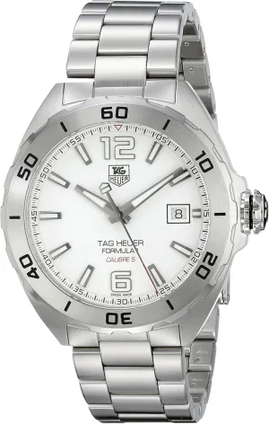 TAG Heuer Men's WAZ2114.BA0875 Analog Display Automatic Self Wind Silver Watch