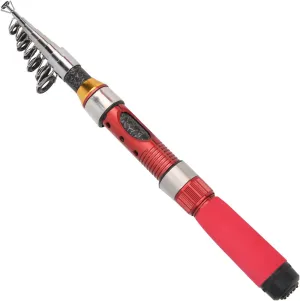 Telescopic Fishing Rod, Telescoping Fishing Rod with Non Slip Grip 1.9m Fiberglass Telescopic Portable Fishing Fishing Rod for Ocean, Rivers, Lakes, Reservoirs