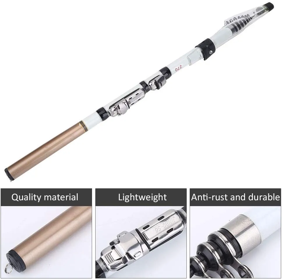 Telescopic Fishing Rod Unbreakable Portable Carbon Fiber Pole for Camping River Pond Travel 18M