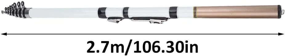 Telescopic Fishing Rod Unbreakable Portable Carbon Fiber Pole for Camping River Pond Travel 18M