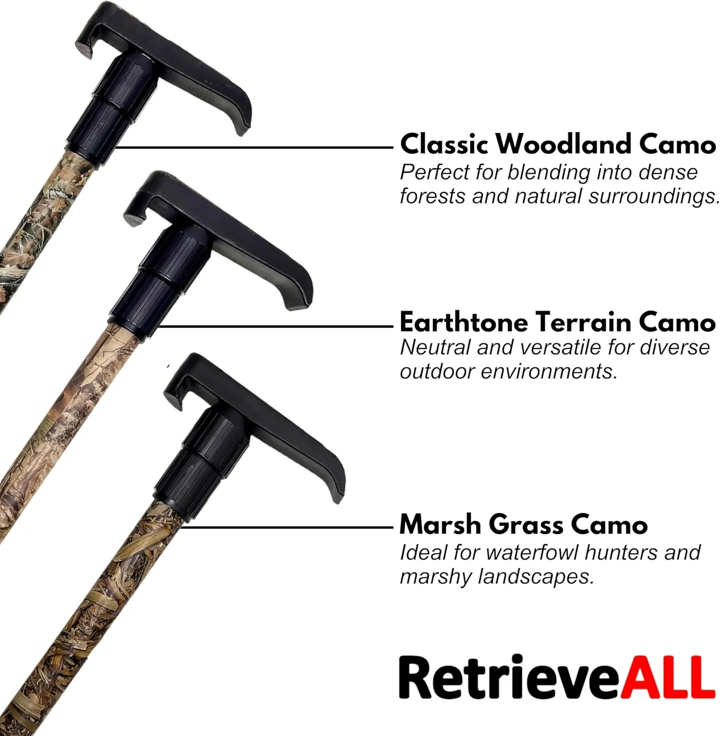Telescoping Cargo Tool/Multi-Use Cargo Retriever/Extendable Reaching Aid/Reacher/Grabber - Patriotic Stars and Stripes